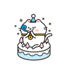White Cat Via！（個別スタンプ：21）