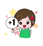 A cute little girl talking（個別スタンプ：10）