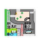 山手線主要駅待ち合わせMAP！（個別スタンプ：2）