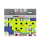 山手線主要駅待ち合わせMAP！（個別スタンプ：3）