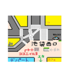 山手線主要駅待ち合わせMAP！（個別スタンプ：5）