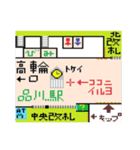 山手線主要駅待ち合わせMAP！（個別スタンプ：10）