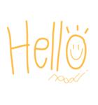 Yellow hello（個別スタンプ：1）