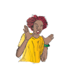 red Afro（個別スタンプ：1）