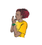 red Afro（個別スタンプ：2）