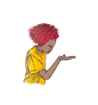 red Afro（個別スタンプ：7）