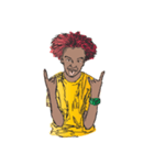 red Afro（個別スタンプ：8）