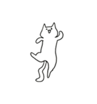 ぴょんぴょんとぶねこ（個別スタンプ：3）
