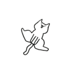 ぴょんぴょんとぶねこ（個別スタンプ：9）