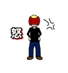 黒シャツ！仮面男子。（個別スタンプ：2）