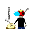 黒シャツ！仮面男子。（個別スタンプ：5）
