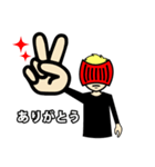 黒シャツ！仮面男子。（個別スタンプ：8）