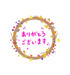 wreath feat.ありがとうございます。（個別スタンプ：15）