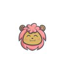 lion pink（個別スタンプ：1）