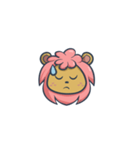 lion pink（個別スタンプ：3）