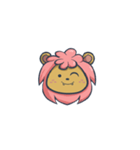 lion pink（個別スタンプ：8）