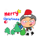 Tanaka Sode.17Merry Christmas.（個別スタンプ：12）