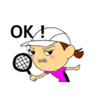 テニスあるある 女性版（個別スタンプ：7）