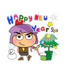 Sanoko Hane.17Merry Christmas.（個別スタンプ：13）