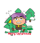 Sanoko Hane.17Merry Christmas.（個別スタンプ：18）