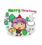 Sanoko Hane.17Merry Christmas.（個別スタンプ：21）