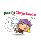 Sanoko Hane.17Merry Christmas.（個別スタンプ：35）