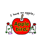 りんご文鳥（個別スタンプ：1）