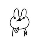 白いウサギ 友達スペシャル（個別スタンプ：39）