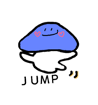 あおいろきのこ（個別スタンプ：7）