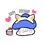 あおいろきのこ（個別スタンプ：28）