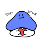 あおいろきのこ（個別スタンプ：34）
