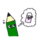鉛筆くんと男の子（個別スタンプ：12）