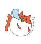 まんまるきんぎょねこ（個別スタンプ：6）