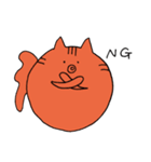 まんまるきんぎょねこ（個別スタンプ：22）