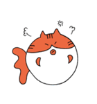 まんまるきんぎょねこ（個別スタンプ：34）