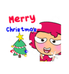 Miki Kabo.17Merry Christmas.（個別スタンプ：11）