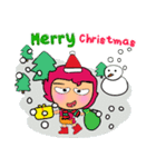 Miki Kabo.17Merry Christmas.（個別スタンプ：26）