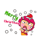 Miki Kabo.17Merry Christmas.（個別スタンプ：34）