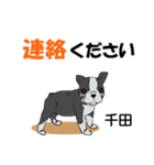 千田さんが使う名前スタンプ・子犬イラスト（個別スタンプ：12）