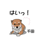 千田さんが使う名前スタンプ・子犬イラスト（個別スタンプ：22）
