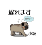 小坂さんが使う名前スタンプ・子犬イラスト（個別スタンプ：26）