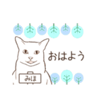 猫大好き【みほ】北欧風名前スタンプ（個別スタンプ：17）