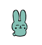 緑のねむウサギ（個別スタンプ：2）
