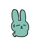 緑のねむウサギ（個別スタンプ：8）