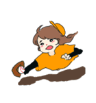 ガチで野球好きな女の子（個別スタンプ：3）