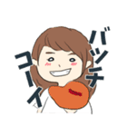 ガチで野球好きな女の子（個別スタンプ：19）