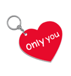 Keychain for Love (Eng)（個別スタンプ：7）