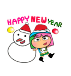 Moji.17 Merry Christmas.（個別スタンプ：6）