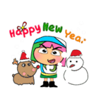 Moji.17 Merry Christmas.（個別スタンプ：10）