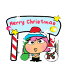 Moji.17 Merry Christmas.（個別スタンプ：16）